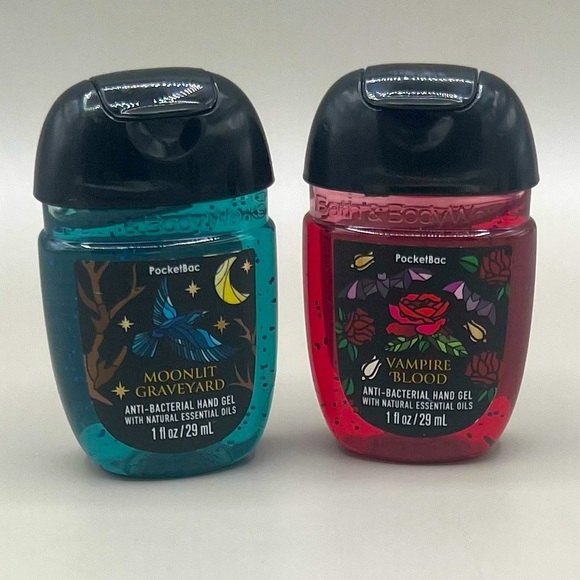 Bath And Body Works HALLOWEEN Skeleton Hand Lights/Sounds Pocketbac+2 Hand Gels - Picture 7 of 9